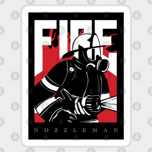 Fire Set No. 2 - Nozzleman Sticker by The Fire Place